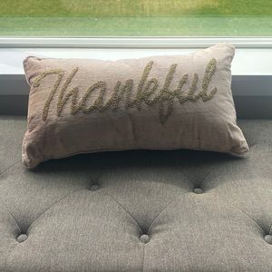 Rose gold velvet pillow